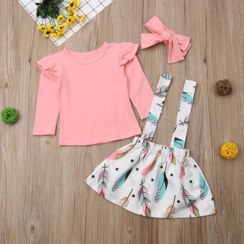 Baby Girls Long Sleeve Skirt Outfit