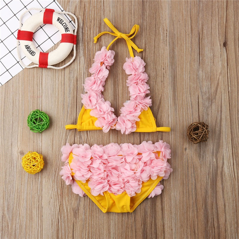 Baby Girls Flower Swimsuit