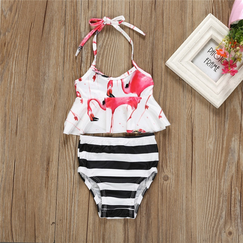 Baby Girls Flamingo Bikini