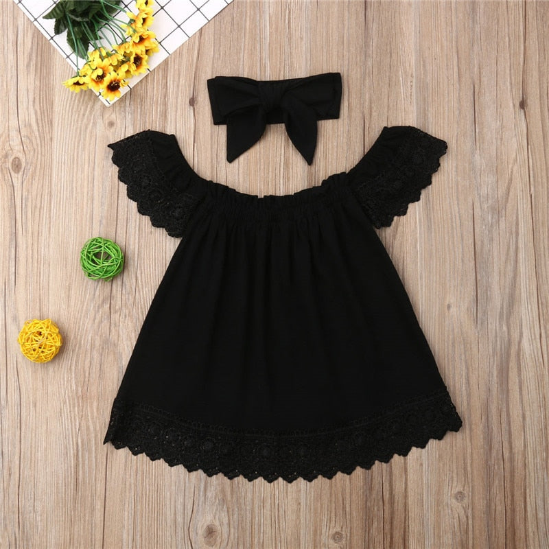 Baby Girls Black Dress