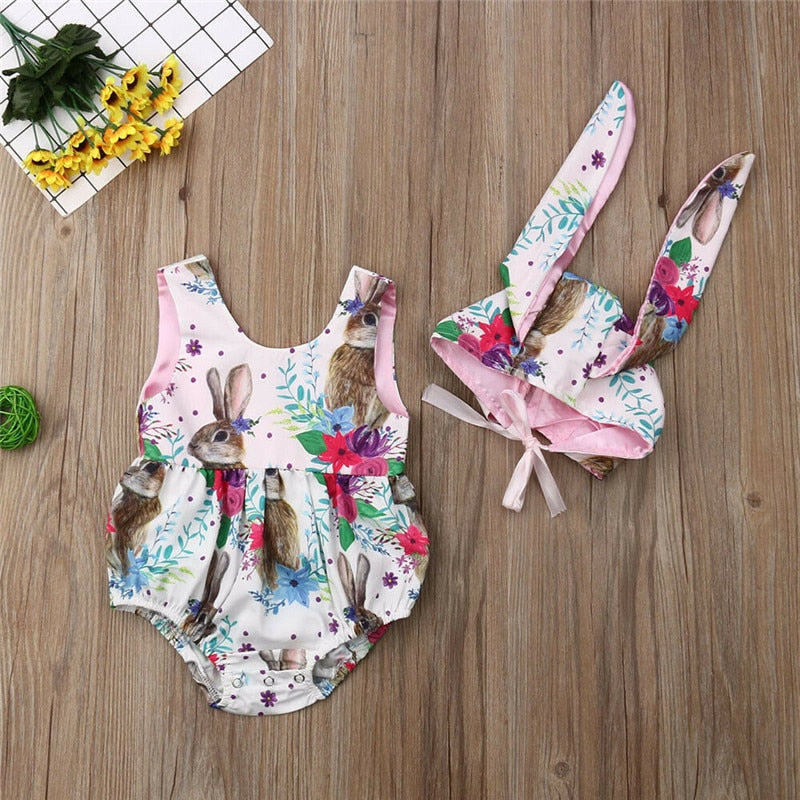 Baby Girls Bunny Ears Outfit